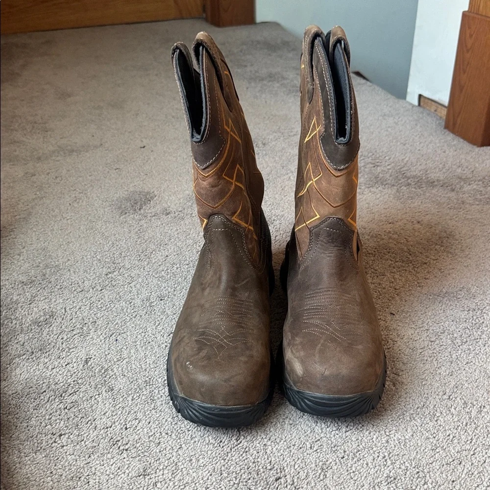 Irish Setter Two Harbors 11-Inch Waterproof Pull-On Work Boots SIZE 10.5